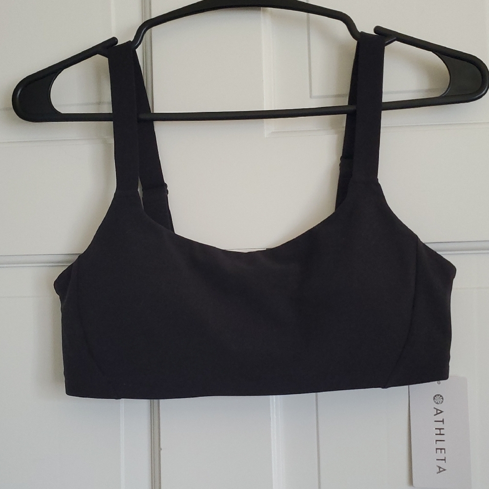 NWT Athleta Reform Abdjustable Bra Women's Sz S Black